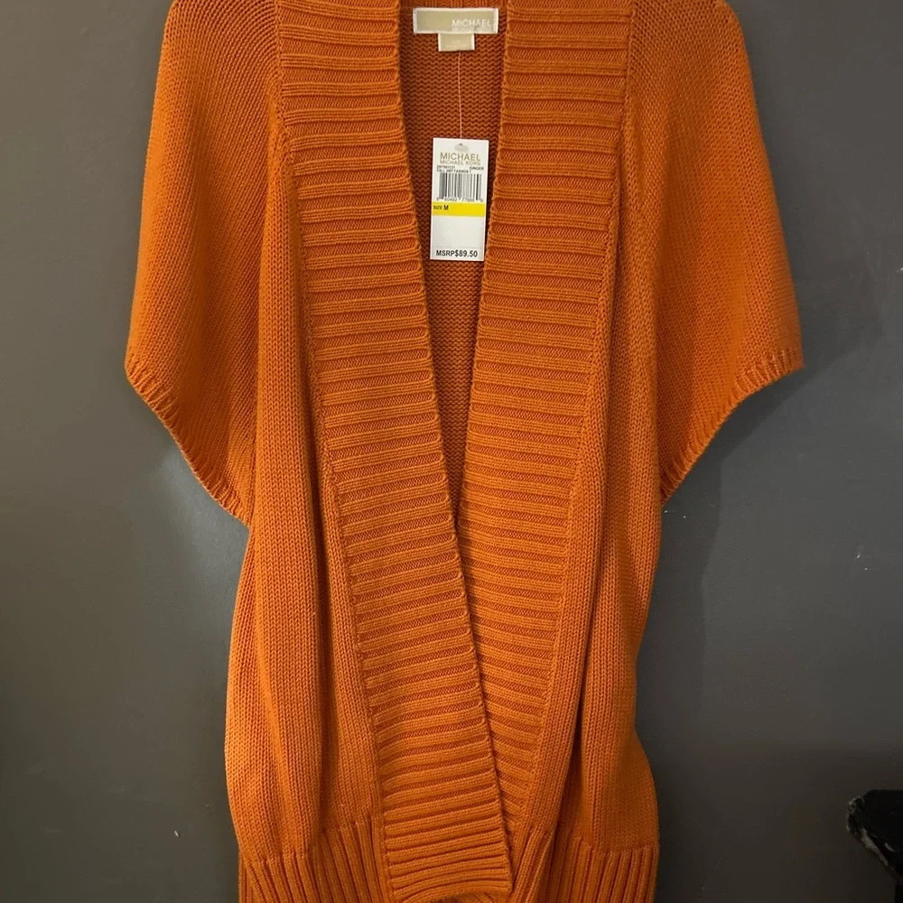 MICHAEL KORS NWT Orange Sweater sash belt SZ: MED - Picture 4 of 5